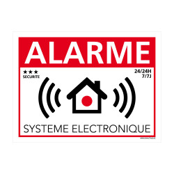 Sticker Alarme surveillance électronique