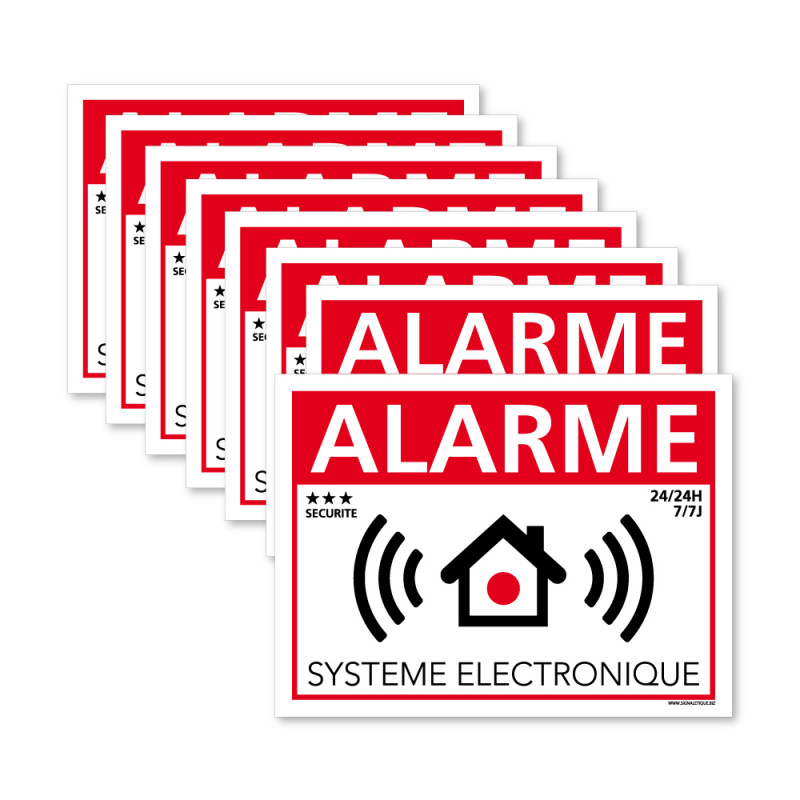 Stickers Alarme - Autocollants Dissuasifs