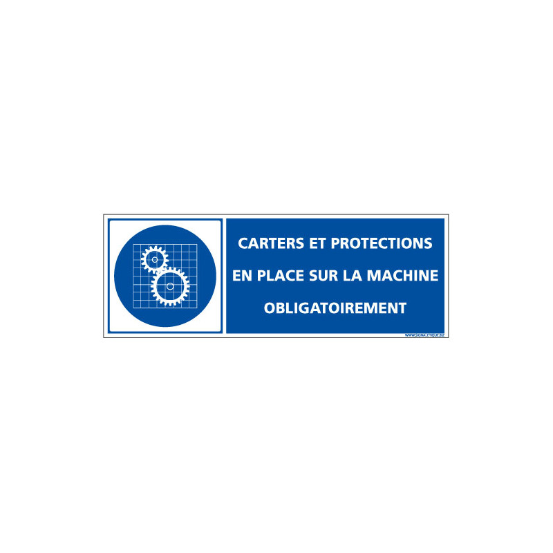 PANNEAU CARTERS ET PROTECTIONS EN PLACE SUR LA MACHINE OBLIGATOIREMENT (D1328)