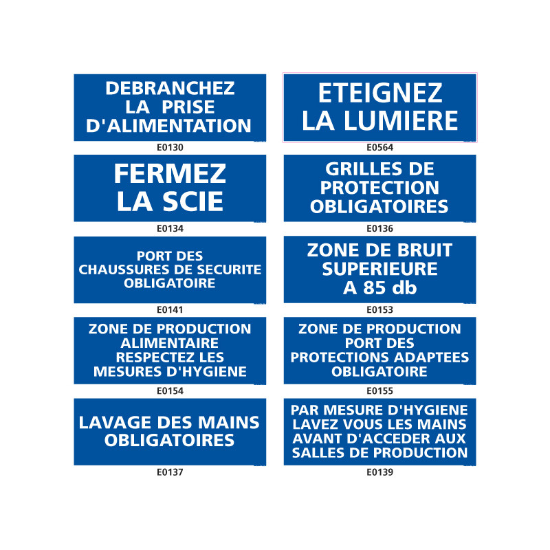 Panneau d'obligation