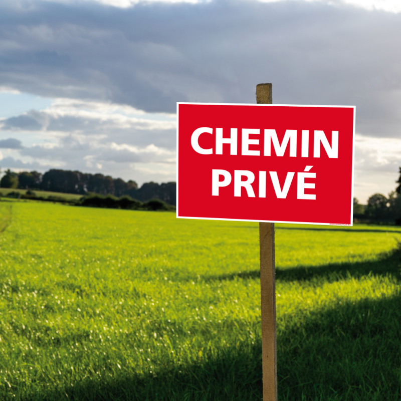 Panneau Chemin Privé Panneau d’interdiction, signalétique Chemin Privé
