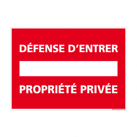 AUA SIGNALETIQUE - Panneau Propriété Privée Défense D'Entrer Circulaire - 330 Mm, Vinyl Adhésif : Buy Online At Best Price In KSA - Souq Is Now
