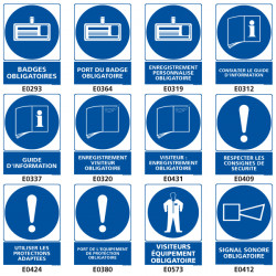 Panneaux de signalisation obligatoire