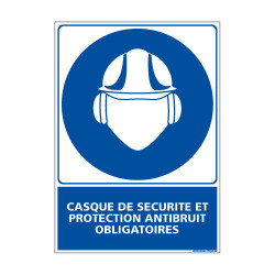 Panneau Obligation Casque et protection antibruit (E0300)