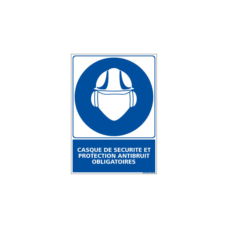 Panneau Obligation Casque et protection antibruit (E0300)