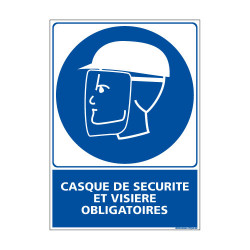 Panneau Obligation Casque et visiere Obligatoires (E0301)