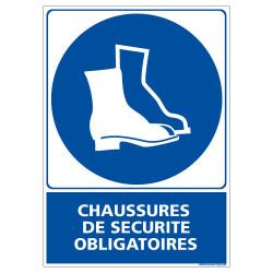 PANNEAU CHAUSSURES DE SECURITE OBLIGATOIRES (E0309)