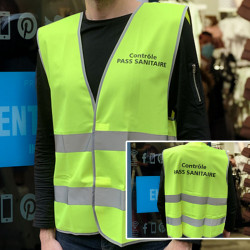 Gilet jaune référent covid contrôle pass sanitaire