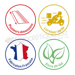 Autocollant alarme système électronique logo 771-2 imitation INOX lot de 12  stickers --2 - Taille : 4 cm