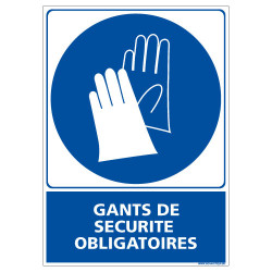 PANNEAU GANTS DE SECURITE OBLIGATOIRES (E0333)