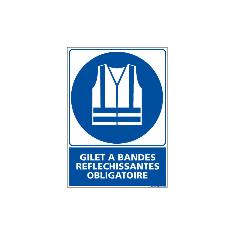 PANNEAU GILET OBLIGATOIRE (E0335)