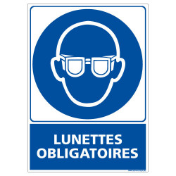 PANNEAU LUNETTES OBLIGATOIRES (E0350)