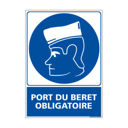 Panneau Obligation Port du beret obligatoire (E0365)