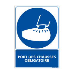Panneau Obligation PORT DES CHAUSSES OBLIGATOIRE (E0374)