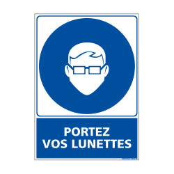 Panneau Obligation PORTEZ VOS LUNETTES (E0392)