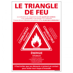 Panneau TRIANGLE DE FEU (A0353)