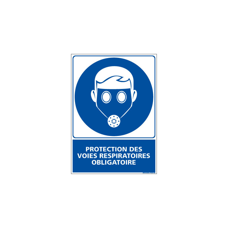 Panneau Obligation PROTECTION DES VOIES RESPIRATOIRES OBLIGATOIRE (E0400)