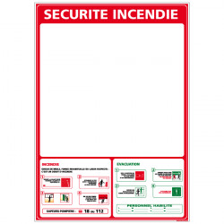 Panneau SECURITE INCENDIE (A0402)