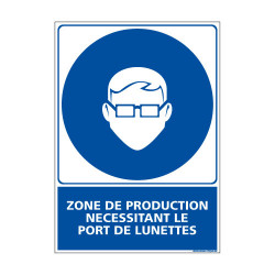 Panneau Obligation ZONE DE PRODUCTION - EPI (E0441)