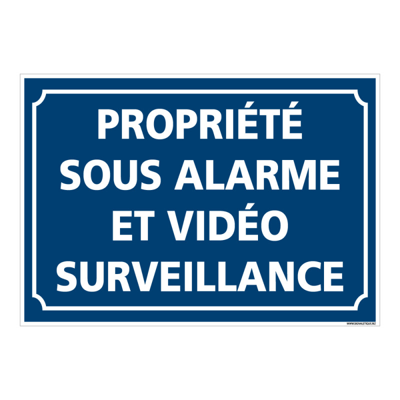 Panneau alarme, propriété sous alarme et vidéo surveillance