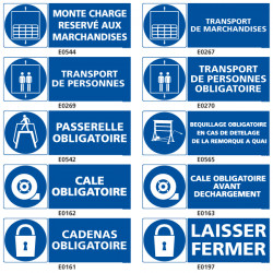 Signalisation d'obligation en industrie