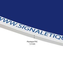 panneau PVC plastique signalétique