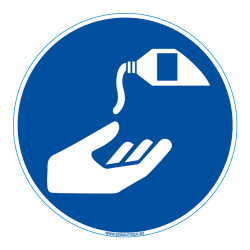 Panneau Lavage des mains au Gel hydroalcoolique (E0600)