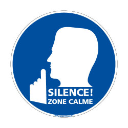 Panneaux d'obligation SILENCE! ZONE CALME (E0617)