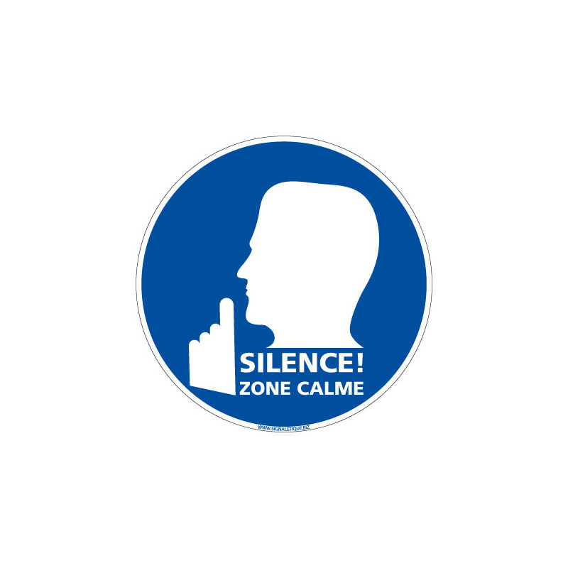 Panneaux d'obligation SILENCE! ZONE CALME (E0617)