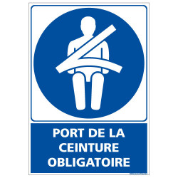 Panneau PORT DE LA CEINTURE OBLIGATOIRE (E0620)