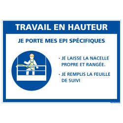 PANNEAU TRAVAIL EN HAUTEUR (E0626)