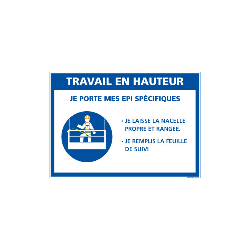 PANNEAU TRAVAIL EN HAUTEUR (E0626)