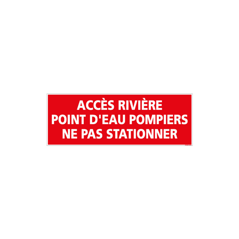 Panneau point d'eau pompiers (A0411) Panneau point d'eau pompiers (A0411)