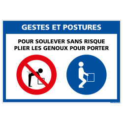 PANNEAU GESTES ET POSTURES (E0634)