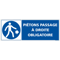 PANNEAU PASSAGE PIETONS DROITE (E0640)