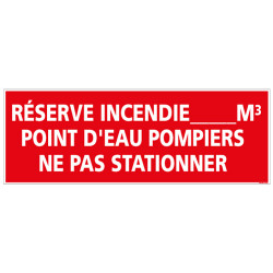 RESERVE INCENDIE POMPIERS NE PAS STATIONNER (A0413)