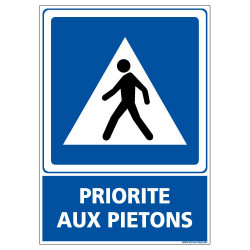 PANNEAU PRIORITE AUX PIETONS (E0654)