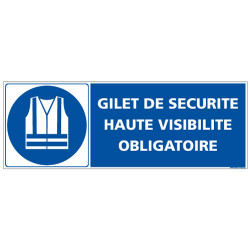 PANNEAU GILET DE SECURITE OBLIGATOIRE (E0656)