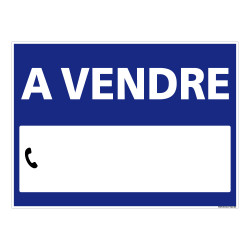 Panneau à vendre bleu