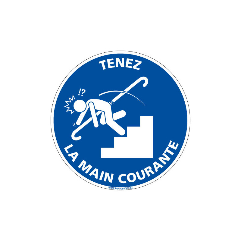 PANNEAU TENEZ LA MAIN COURANTE (E0677)