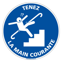 PANNEAU TENEZ LA MAIN COURANTE (E0678)