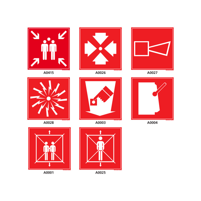 Pictogramme incendie Alarme incendie iso 7010 pictogramme