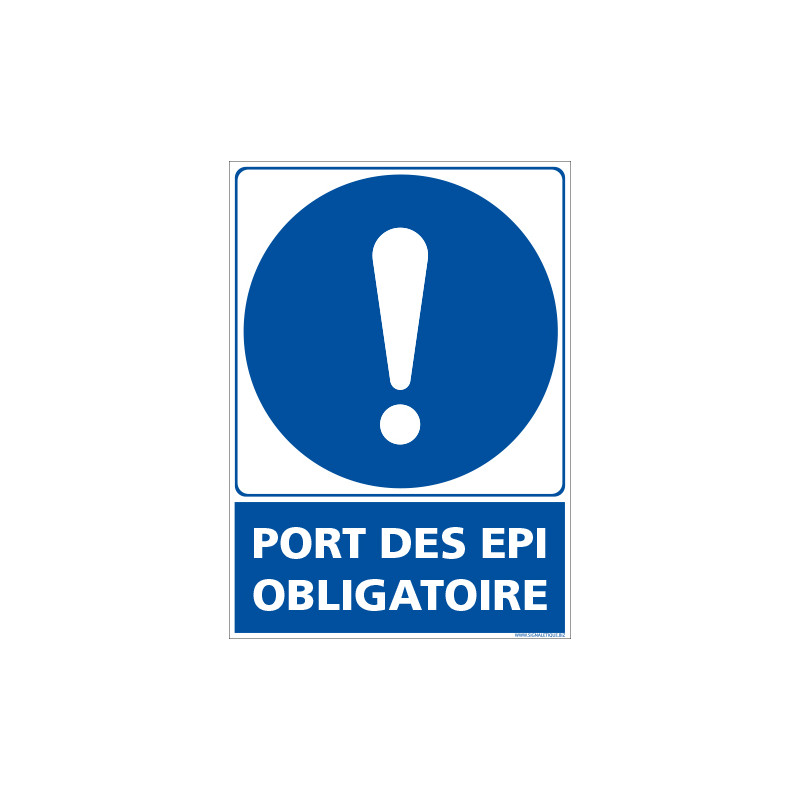 PANNEAU PORT OBLIGATOIRE DES EPIS (E0681)