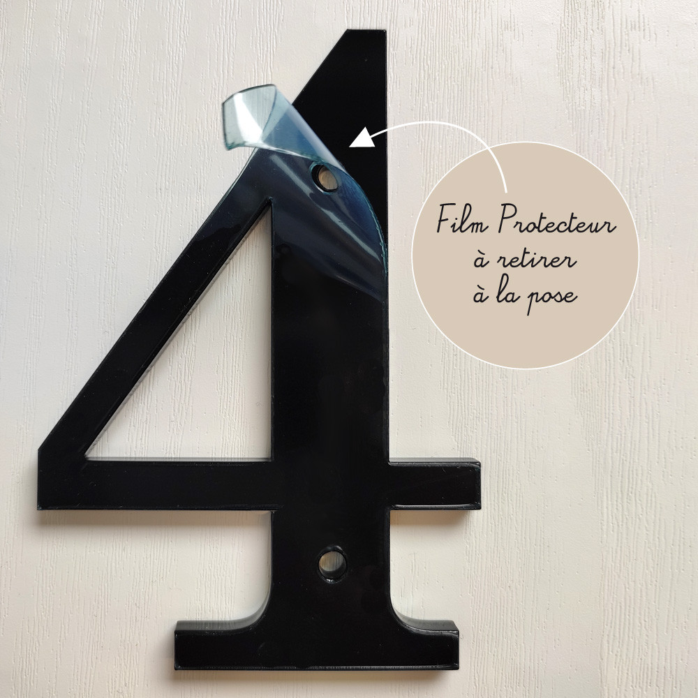 Numéro De Maison 20 - Plaque Métal Noir Sur Blanc - 10x10 Cm - état Neuf