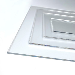 Plaque Plexigglas miroir or 3 mm rond. Miroir acrylique. Plaque