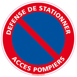 DEFENSE DE STATIONNER ACCES POMPIERS (A0421)