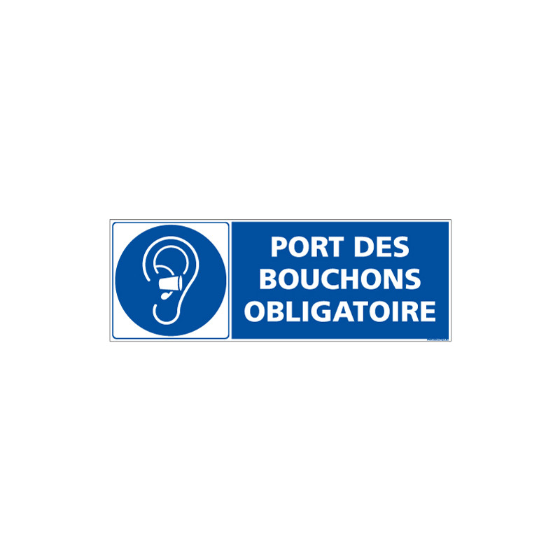 PANNEAU PORT DES BOUCHONS OBLIGATOIRE (E0700)