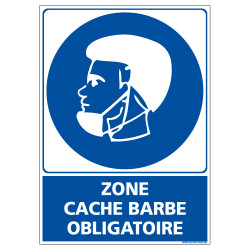 PANNEAU ZONE CACHE BARBE OBLIGATOIRE (E0701)