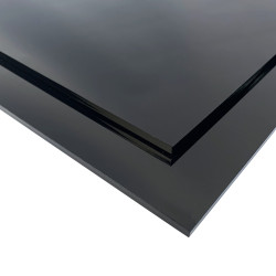 Plaque plexiglass noir avec choix de l'épaisseur