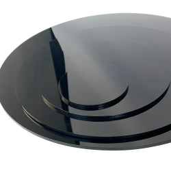 Ronde acrylique disque clair